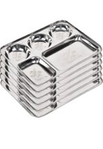 STAINLESS STEEL LAZER BHOJANTHAL 5IN1- SET OF 6PCS