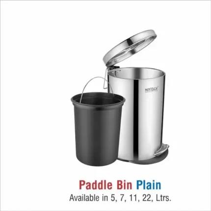 MINTAGE STAINLESS STEEL PEDAL BIN WITH LID