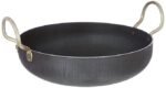 SHRI RAM Iron Kadai with Strong Handles | Large, | Induction Friendly | Pre-Seasoned Iron Kadhai 100% Pure & Toxin-Free, No Chemical Coating ,Size -1,Black - Image 2