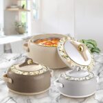 Nayasa Coral Insulated Inner Stainless Steel Casserole Set of 3 (1500, 2500 & 3500ml)