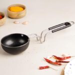 SHRI RAM-Iron Tadka Pan with Steel Handle for Kitchen | Compatible with Gas Stove | Dal Tadka Pan for Cooking | Black - Image 2