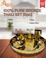 100% PURE KANSA/BRONZE THALI SET - Image 3