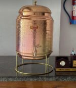 PURE COPPER WATER POT-10LTRS WITH STAND