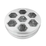 SOLVEE STAINLESS STEEL SEE THRU MASALA BOX (7 CUPS)