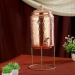 PURE COPPER WATER POT-10LTRS WITH STAND - Image 3