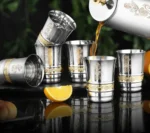 EXPO GLASS SET-SET OF 6 WITH BRASS BAND - Image 3