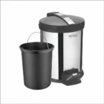 MINTAGE STAINLESS STEEL PEDAL BIN WITH LID - Image 2