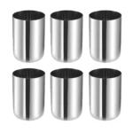 STAINLESS STEEL GLASS SET OF 6